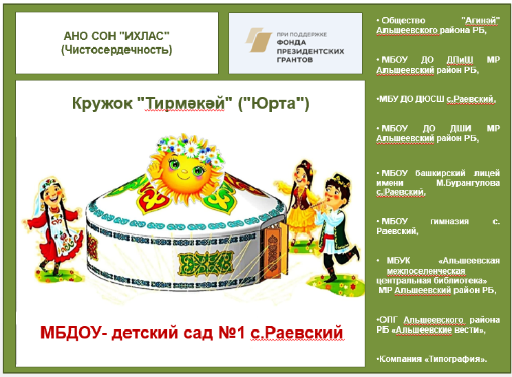 Отчёт по реализации работы кружка "Тирмэкэй (Юрта)". При поддержке Фонда Президентских грантов.